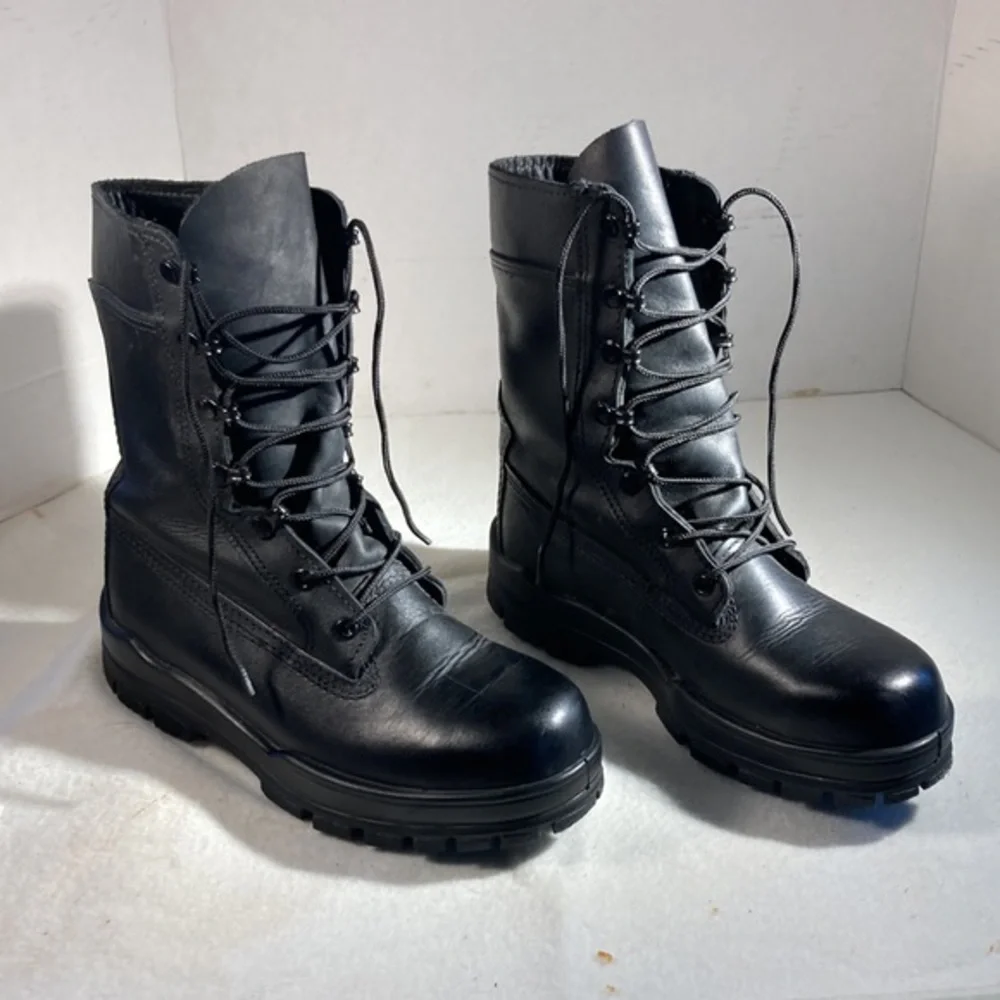 Bates Mens 9 Steel Toe Black Boots